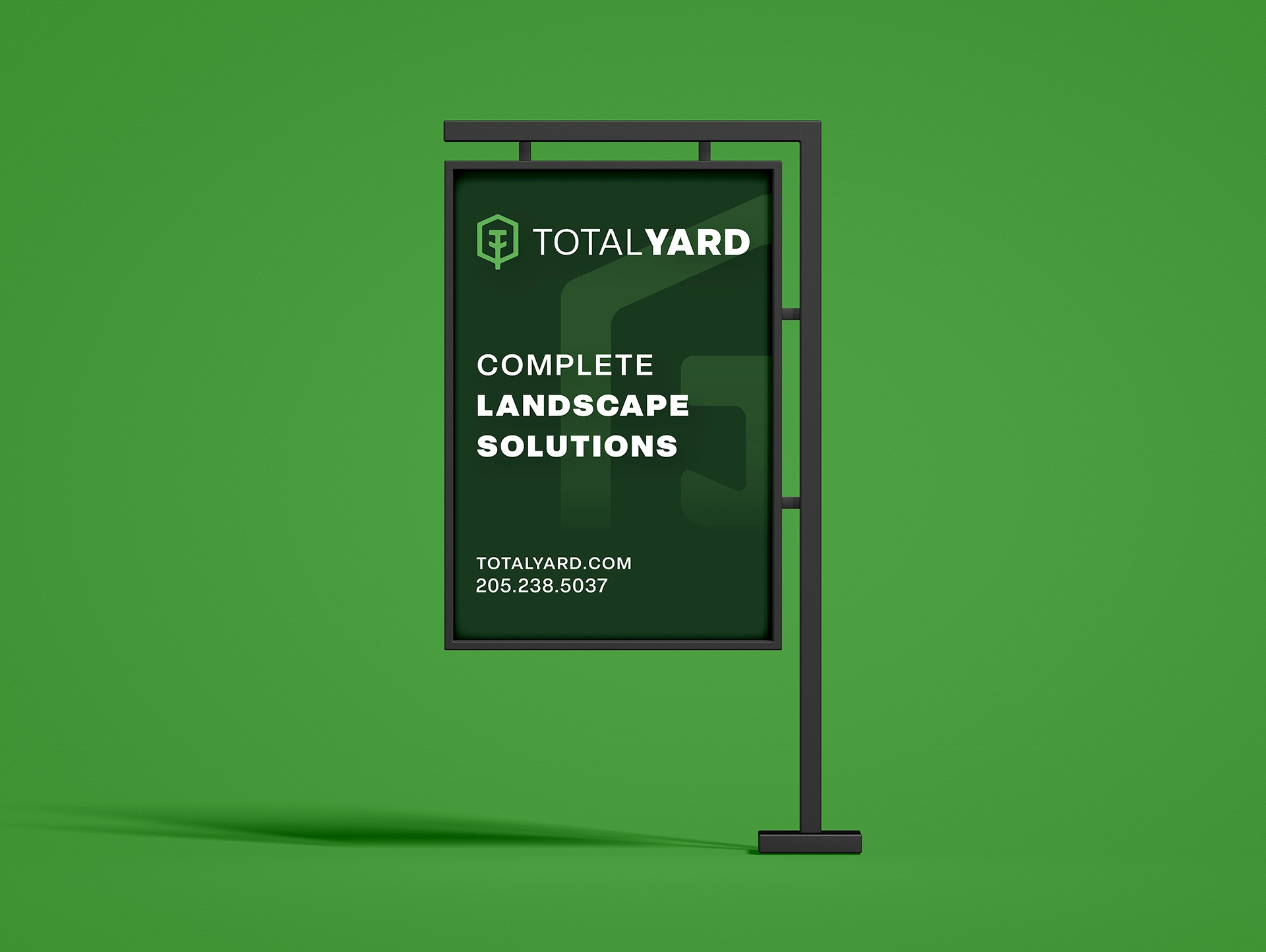 Total Yard's yard sign mockup